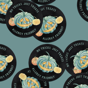 Halloween Teal Pumpkin Allergy Friendly Treats Classic Round Sticker