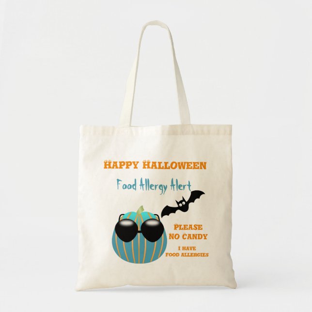 Halloween Teal Pumpkin Food Allergy Bag (Front)