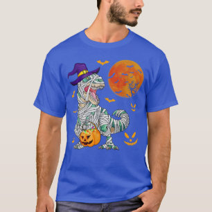 Halloween Tee for Boys Men Dinosaur T re Mummy Pum