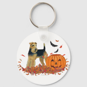 Halloween Terrier Key Ring