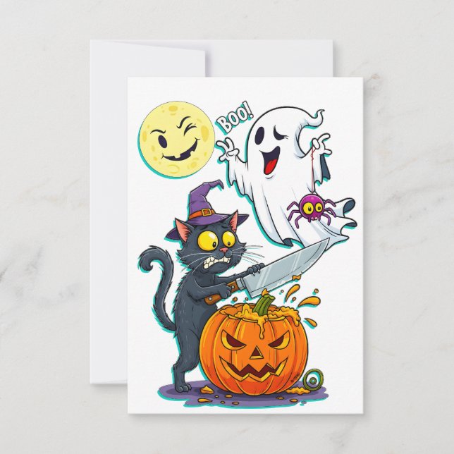 halloween  thank you card (Front)
