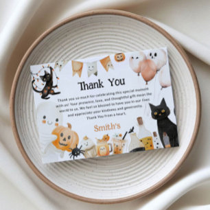 Halloween  thank you card