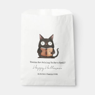 Halloween Thank You Cat Family Party Favour Bag