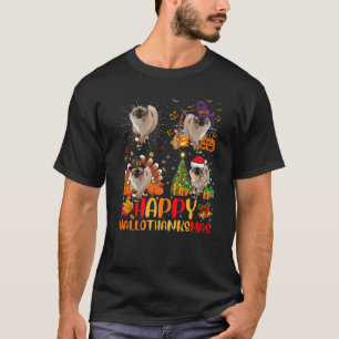 Halloween Thanksgiving Christmas Balinese Cat Hall T-Shirt