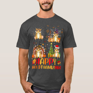 Halloween Thanksgiving Christmas Bengal Tiger Hall T-Shirt