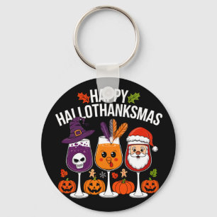 Halloween, Thanksgiving & Christmas Fun and Trendy Key Ring