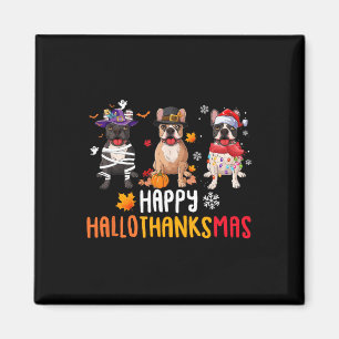 Halloween Thanksgiving Christmas Funny French Bull Magnet