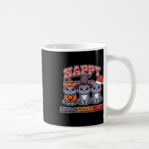 Halloween Thanksgiving Christmas Hallothanksmas Ca Coffee Mug
