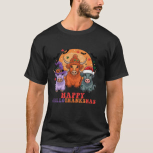 Halloween Thanksgiving Christmas HalloThanksMas Hi T-Shirt
