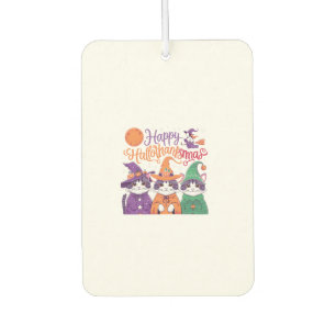 Halloween Thanksgiving Christmas Happy HalloThanks Car Air Freshener