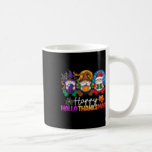 Halloween Thanksgiving Christmas Happy Hallothanks Coffee Mug