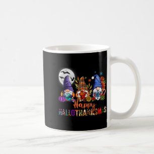 Halloween Thanksgiving Christmas Happy Hallothanks Coffee Mug