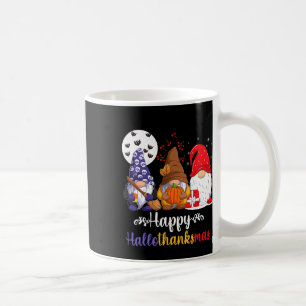 Halloween Thanksgiving Christmas Happy Hallothanks Coffee Mug