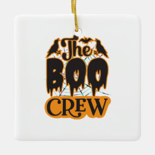 Halloween The Boo Crew Ceramic Ornament