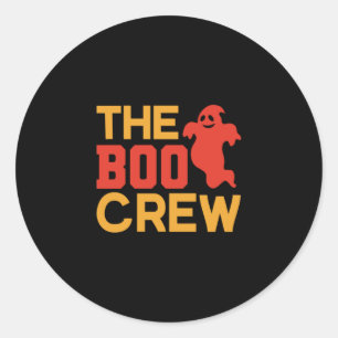 Halloween The Boo Crew Classic Round Sticker