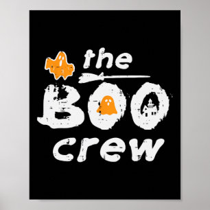 Halloween The Boo Crew Matching Costume Squad Men Poster