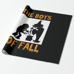 Halloween The Boys Of Fall Birthday Wrapping Paper