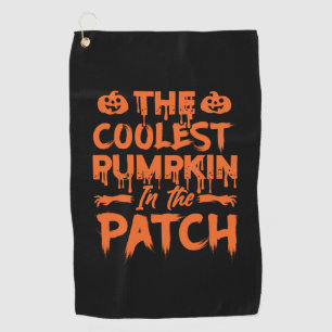 Halloween The Coolest Pumpkin In The Patch Xmas Golf Towel