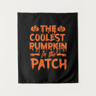 Halloween The Coolest Pumpkin In The Patch Xmas Tapestry