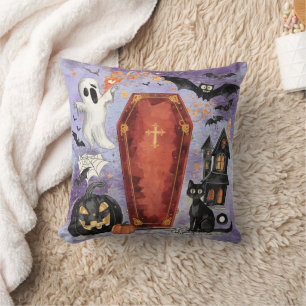 Halloween ,The Haunting of the Sealed Coffin Cushion