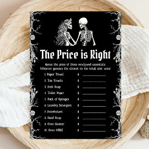 Halloween The Price is Right Bridal Shower Game Invitation