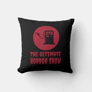 Halloween -The Ultimate Horror Show at Gas Station Cushion