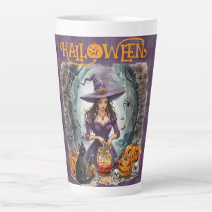 Halloween, The Witch's Midnight Brew Latte Mug
