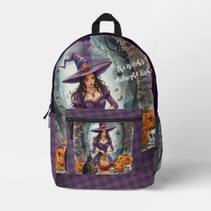 Halloween, The Witch's Midnight Brew Printed Backpack