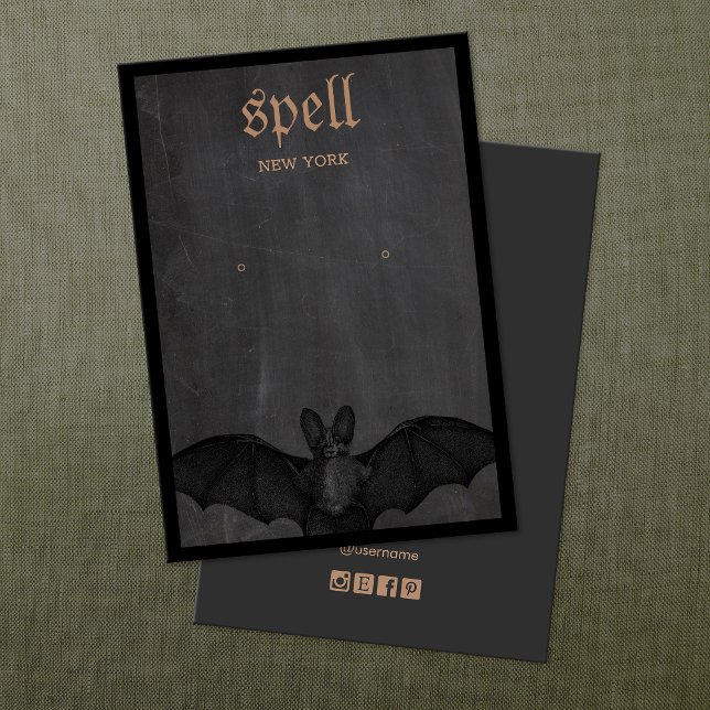 Halloween Theme Bat Earring Display Card (Creator Uploaded)