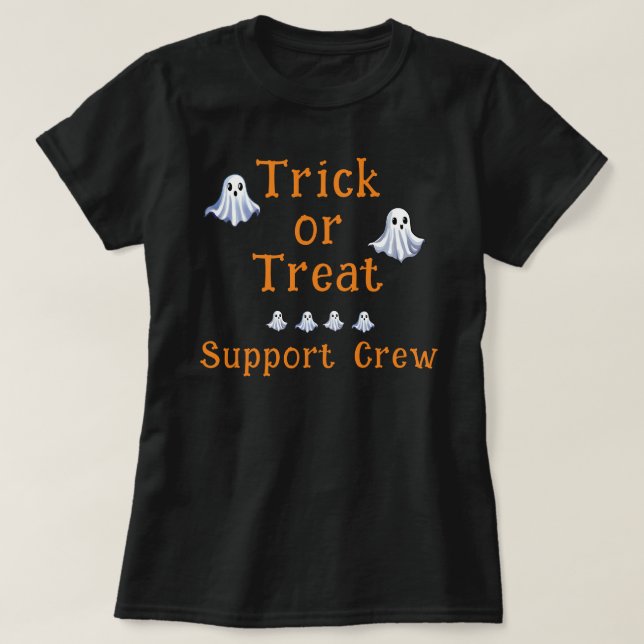 Halloween Theme - Candy Hunters Support Crew T-Shirt (Design Front)