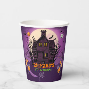 Halloween Theme Kids Birthday Party Paper Cups