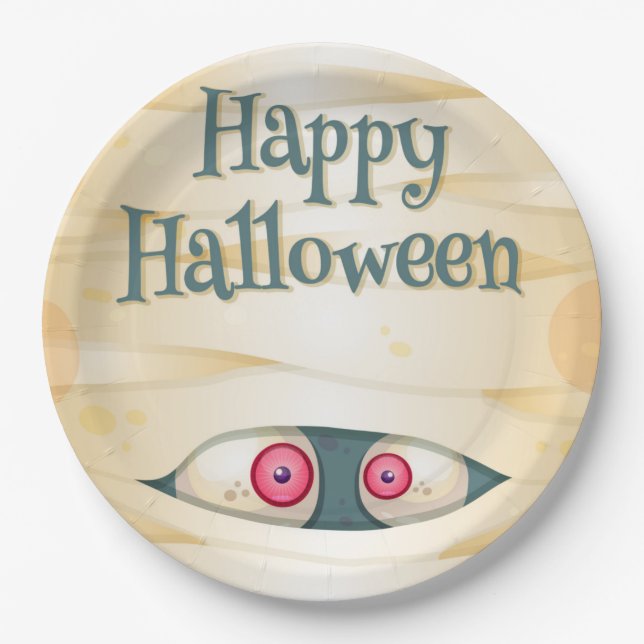 Halloween Theme Paper Plate (Front)