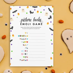 Halloween theme picture book emoji shower game program