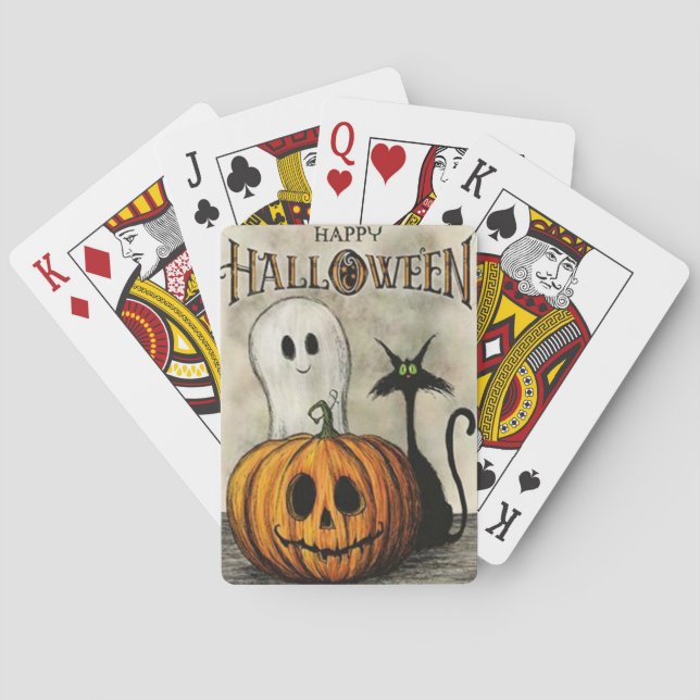 halloween theme playing cards (Back)