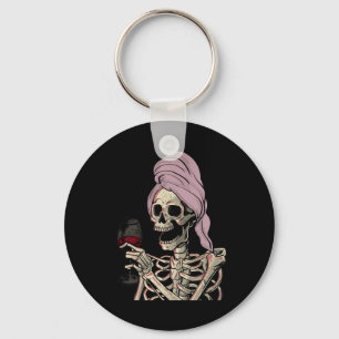 Halloween Theme Skeleton Wine Key Ring