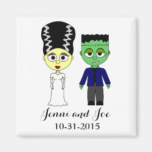 Halloween Theme Wedding Magnet