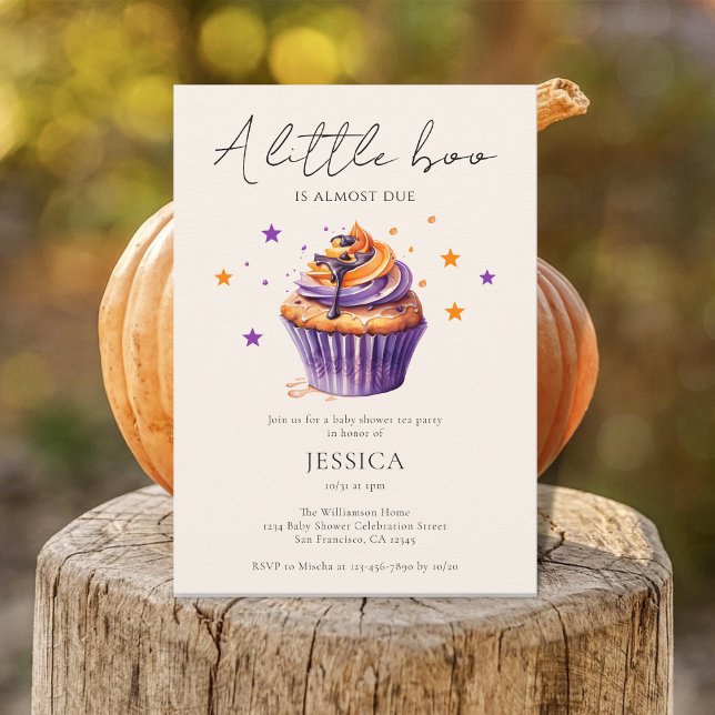Halloween Themed A Little Boo Baby Shower Invitation (Creator Uploaded)