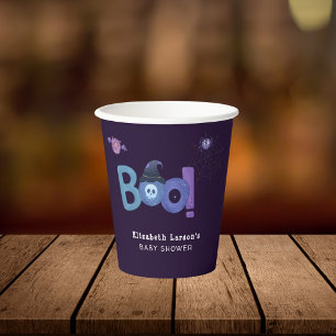 Halloween Themed Baby Shower Cute Party Paper Cups