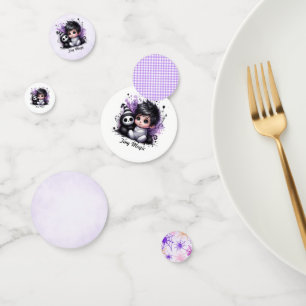 Halloween-themed Baby Shower – Purple Gothic Baby  Confetti
