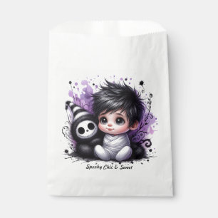 Halloween-themed Baby Shower – Purple Gothic Baby Favour Bag