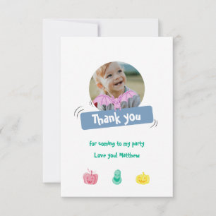 Halloween-themed birthday. Custom Thank You Card