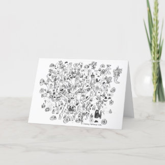 Halloween Themed Folded Note Card