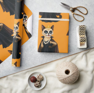 Halloween themed for Siamese Cat lovers Wrapping Paper