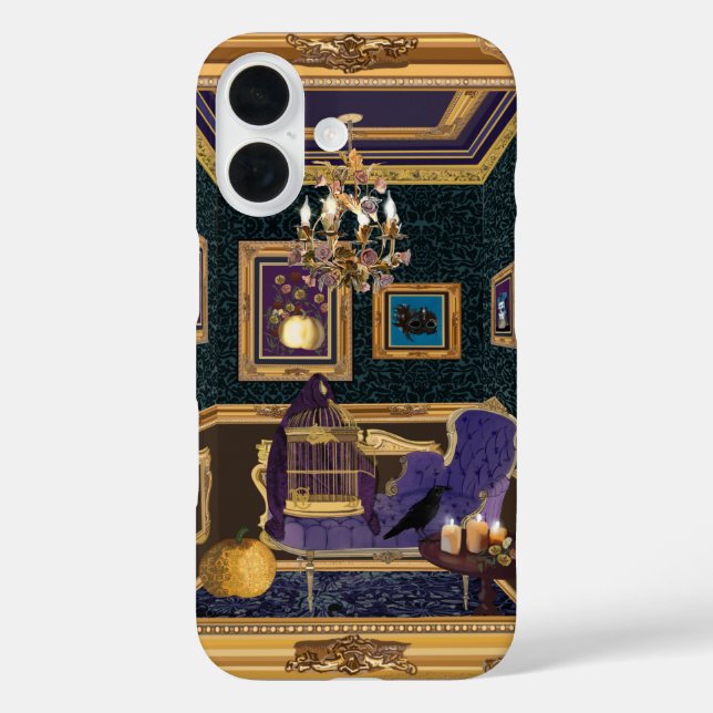 Halloween Themed Luxurious Baroque Boudoir iPhone  Case-Mate iPhone Case (Back)