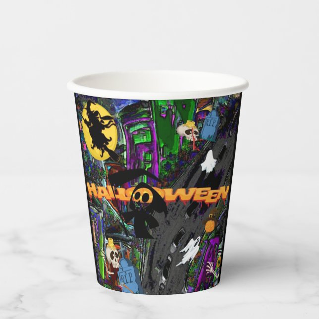 Halloween Themed Paper Cups (Front)
