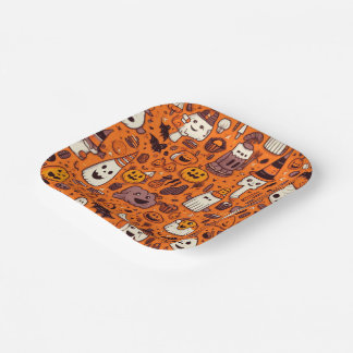 Halloween Themed Paper Plate