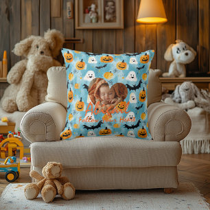 Halloween-Themed Personalised Pillow with Heart