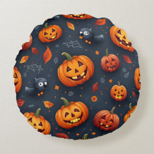 Halloween-themed Round Pillow