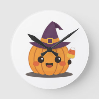 Halloween themed wall clock