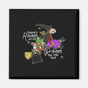Halloween There's Room On My Broom For You Too Tea Magnet